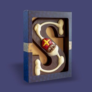 Luxe Chocoladeletter Puur S 190gr.