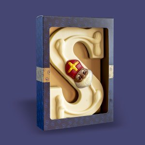 Luxe Chocoladeletter Wit S 190gr.