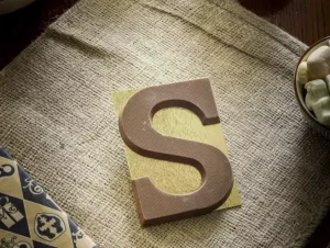 Kleine Chocoladeletters 75gr S Melk