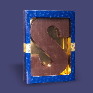 Grote Chocoladeletter 200gr puur S