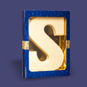 Grote Chocoladeletter 200gr wit S